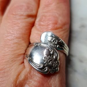 WMA Rodgers Oneida Spoon Ring Vintage